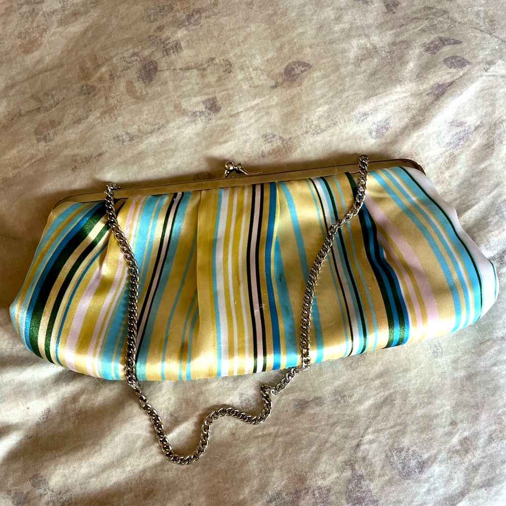 Retro stripe purse